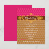 4x5 Carte de remerciements PLAT Pois marocains (Devant / Derrière)