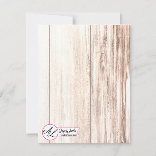 4x5 Enregistrer la carte Date Boots Pays Rustic We (Dos)