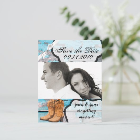 4x5 Enregistrer la carte Date Botte de porte en bo (Debout devant)