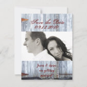 4x5 Enregistrer la carte Date Lave blanche Porte e (Devant)