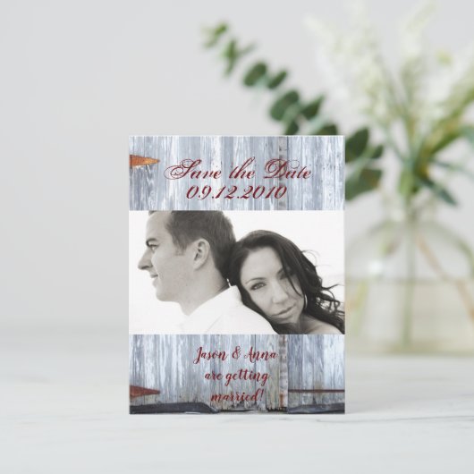 4x5 Enregistrer la carte Date Lave blanche Porte e (Debout devant)