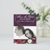 4x5 Enregistrer la carte Date Plum Purple Rose Gol (Debout devant)