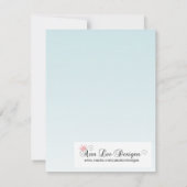 4x5 Enregistrer la carte de date Fleur tropicale s (Dos)