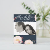4x5 Enregistrer la carte de date Fleurs florales b (Debout devant)