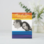 4x5 Enregistrer la carte de date lgbtq rainbow fla (Debout devant)