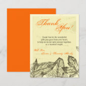4x5 Feuilles automnales à Carte de remerciements P (Devant / Derrière)