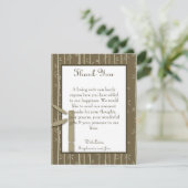 4x5 FLAT Bedankkaart Bamboe Bliss (Staand voorkant)