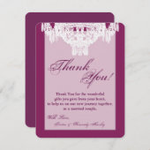 4x5 FLAT Bedankkaart Kristal Kroonluchter Glitz (Voorkant / Achterkant)