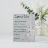 4x5 FLAT Bedankkaart White Tree (Staand voorkant)