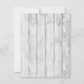 4x5 FLAT Bedankt Card Burlap Mr en Mrs Banner (Achterkant)