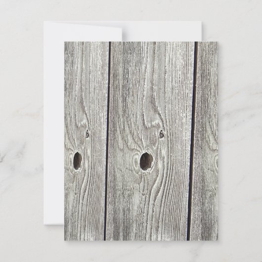 4x5 FLAT Bedankt Card Mason Jar met Wildflowers (Achterkant)