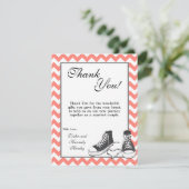 4x5 FLAT Carte de remerciements adolescent Baskets (Debout devant)