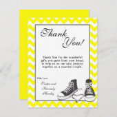 4x5 FLAT Carte de remerciements adolescent Baskets (Devant / Derrière)