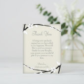 4x5 FLAT Carte de remerciements en fleurs hivernal (Debout devant)