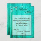 4x5 FLAT Carte de remerciements Mason Jar Lumières (Devant / Derrière)