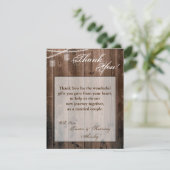 4x5 FLAT Carte de remerciements Mason Jar Lumières (Debout devant)