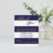 4x5 FLAT Carte de remerciements moderne Blancs Mar (Debout devant)