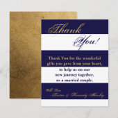 4x5 FLAT Carte de remerciements moderne Blancs Mar (Devant / Derrière)