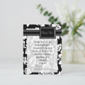 4x5 FLAT Carte de remerciements noir et blanc (Debout devant)