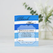 4x5 FLAT Carte de remerciements Ombre Bleu Fad (Debout devant)