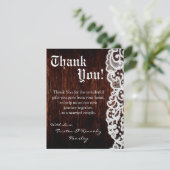 4x5 FLAT Carte de remerciements pays grange foncée (Debout devant)