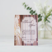 4x5 FLAT Carte de remerciements Plumes Centre Pièc (Debout devant)