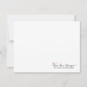 4x5 FLAT Carte de remerciements rose Naut Voile ba (Dos)