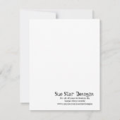 4x5 FLAT Cartes de remerciements Safari amis (Dos)