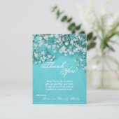 4x5 FLAT Dank u kaart Lente Babys Adembloem (Staand voorkant)