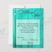 4x5 FLAT Dank u kaart Mason Jar String Lights (Voorkant)