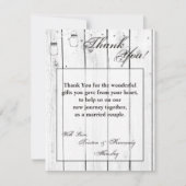 4x5 FLAT Dank u kaart Mason Jar String Lights (Voorkant)