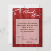 4x5 FLAT Dank u kaart Mason Jar String Lights (Voorkant)