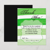 4x5 FLAT Dank u kaart Ombre Streep Groene lijn (Voorkant / Achterkant)