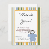 4x5 FLAT Dank u kaart Safari Vrienden (Voorkant / Achterkant)