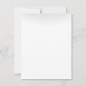 4x5 FLAT Dank u kaart Winter Sunset Tree Snow (Achterkant)