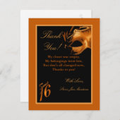 4x5 FLAT - Hartelijk dank, kaart 16 Sinaasappel (Voorkant / Achterkant)