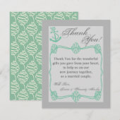 4x5 FLAT - Hartelijk dank - Kaart Nautisch Knot An (Voorkant / Achterkant)