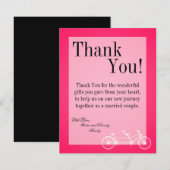 4x5 FLAT - Hartelijk dank voor de kaart Hot Pink B (Voorkant / Achterkant)