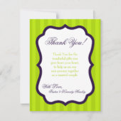 4x5 FLAT Hartelijk dank voor de kaart Lime Green & (Voorkant)