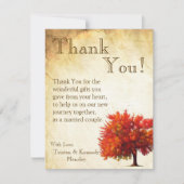 4x5 FLAT - Hartelijk dank voor uw kaart - Herfst m (Voorkant)