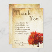 4x5 FLAT - Hartelijk dank voor uw kaart - Herfst m (Voorkant / Achterkant)