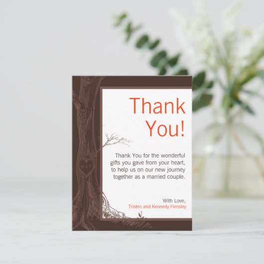 4x5 FLAT - Hartelijk dank voor uw kaart - Initiale (Staand voorkant)