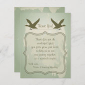 4x5 FLAT - Hartelijk dank voor uw kaart, land dat  Bedankkaart (Voorkant / Achterkant)