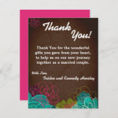 4x5 FLAT Hartelijk dank voor uw kaart Neon Spring (Voorkant / Achterkant)