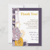 4x5 FLAT Hartelijk dank voor uw kaart  Plum Mustar (Voorkant)