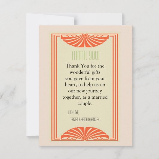 4x5 FLAT - Hartelijk dank voor uw kaart -  rand (Voorkant)