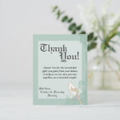 4x5 FLAT Hartelijk dank voor uw kaart  vogelpest F (Staand voorkant)