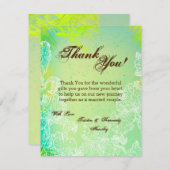 4x5 Flexible Carte de remerciements ressort Hibisc (Devant / Derrière)