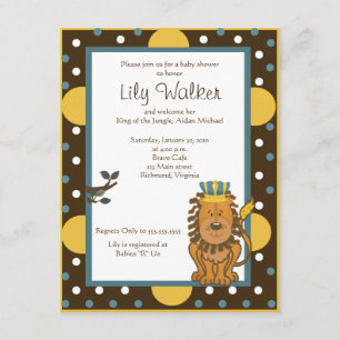 4x5 formaat koning van het Oerwoud bruin/Oranje pu Kaart