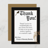 4x5 Pigeon Inséparables officiels Cartes de remerc (Devant / Derrière)